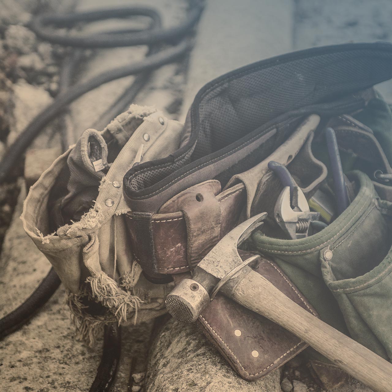 tools of the trade familiar old toolbelt image